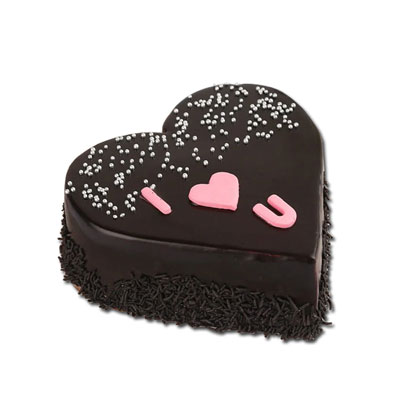 "Heart shape Chocolate cake - 1kg - Click here to View more details about this Product